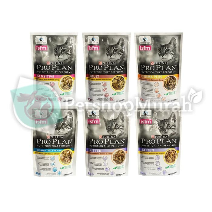 Makanan Kucing Basah Pro Plan Wet Food Cat Food ProPlan Pouch Sachet 85 Gram