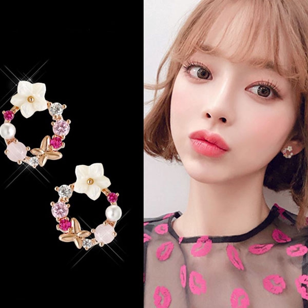 anting bunga summer fairy flower earrings (3F1) jan219