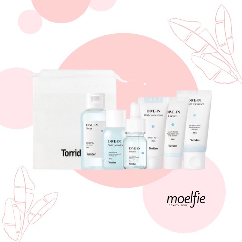 [SPECIAL MINI KIT] TORRIDEN TRAVEL SIZE DIVE-IN SERUM/ BOOSTER/ TONER/ SUNCREAM / CREAM / CLEANSER