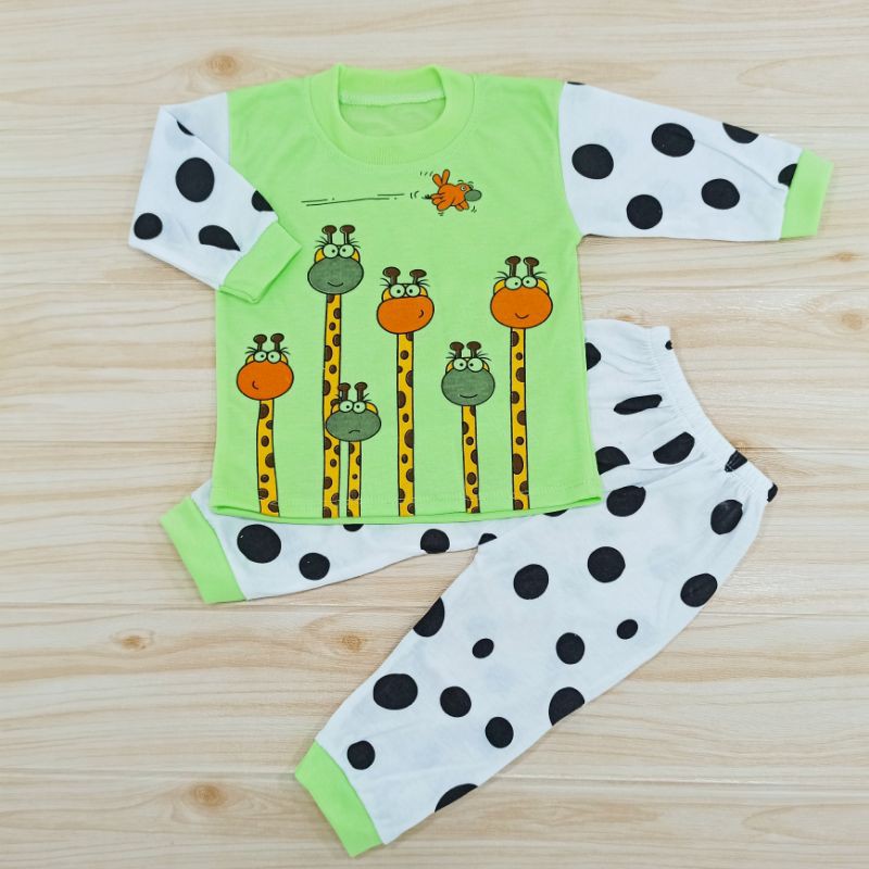 [Ss-8018] Pakaian Bayi size 0-9bulan, Baju Tidur Bayi, Baju Bayi Lengan Panjang, Setelan Piyama Anak