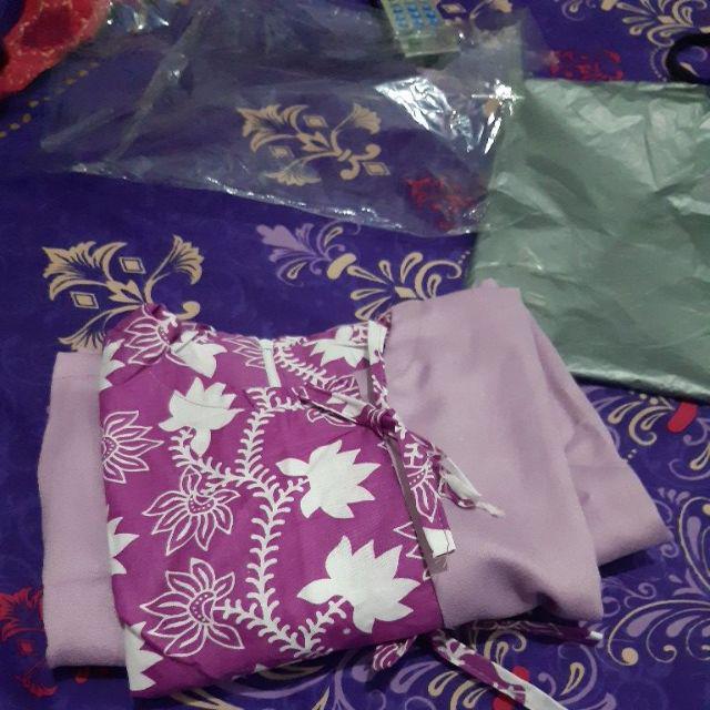 Atasan Batik Wanita Kekinian Motif Soft Kombinasi Moscrepe