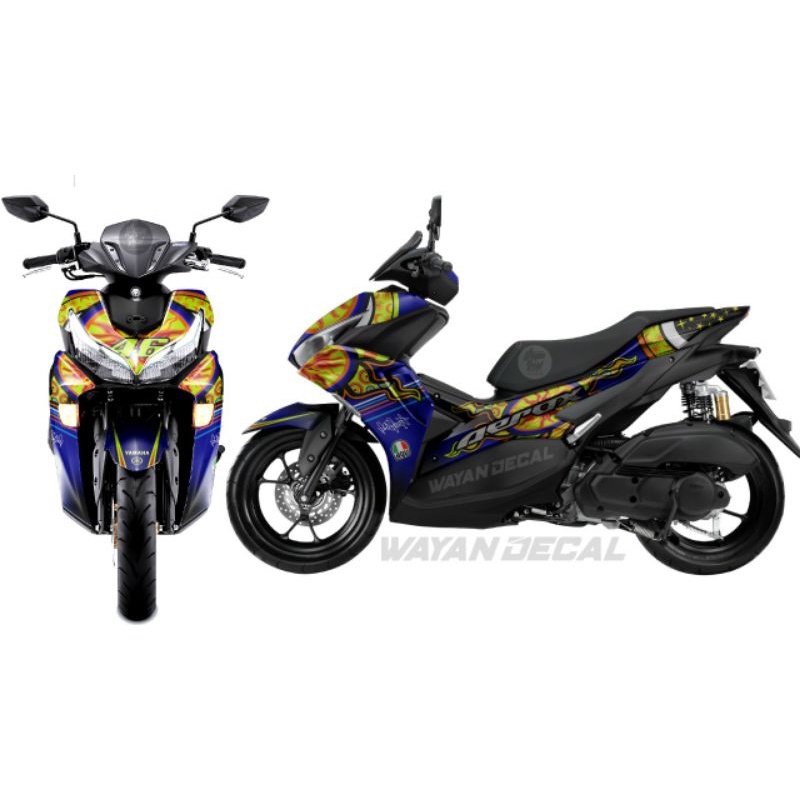 DECAL ALL NEW AEROX ROSSI SUNMOON