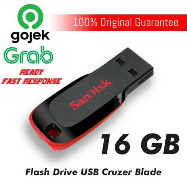 Flashdisk Sandisk 8GB 16gb 32gb Cruzer Blade USB Flash Drive original