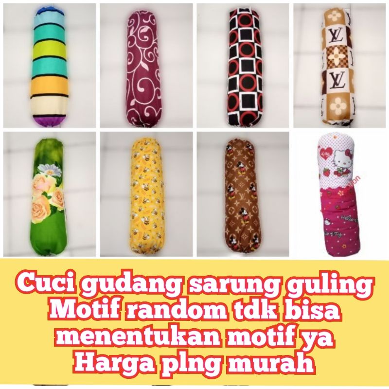 Sarung Bantal &amp; Guling murah satu set bisa motif &amp; embos polos seze L45*P60 guling 40*100(bisa ecer)