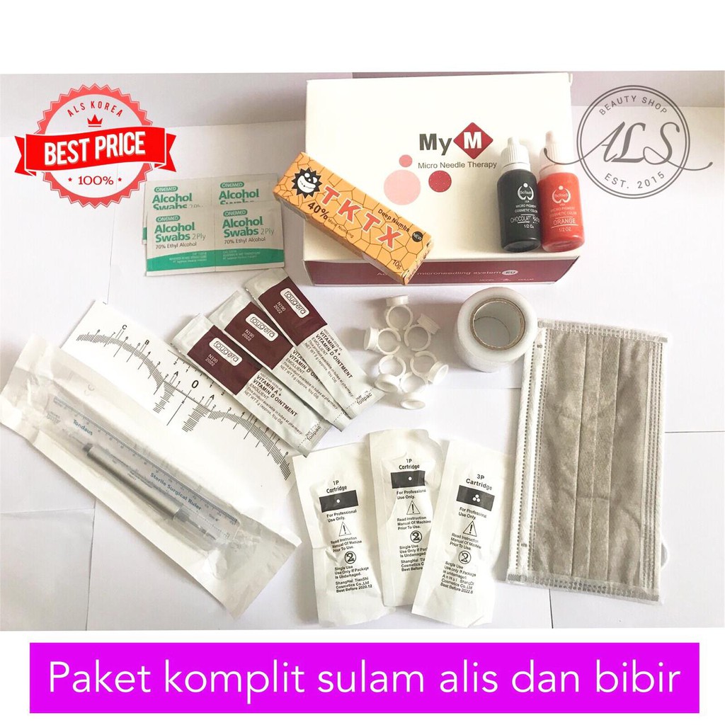 PAKET Sulam ALIS DAN BIBIR + MYM include CARA PEMAKAIAN