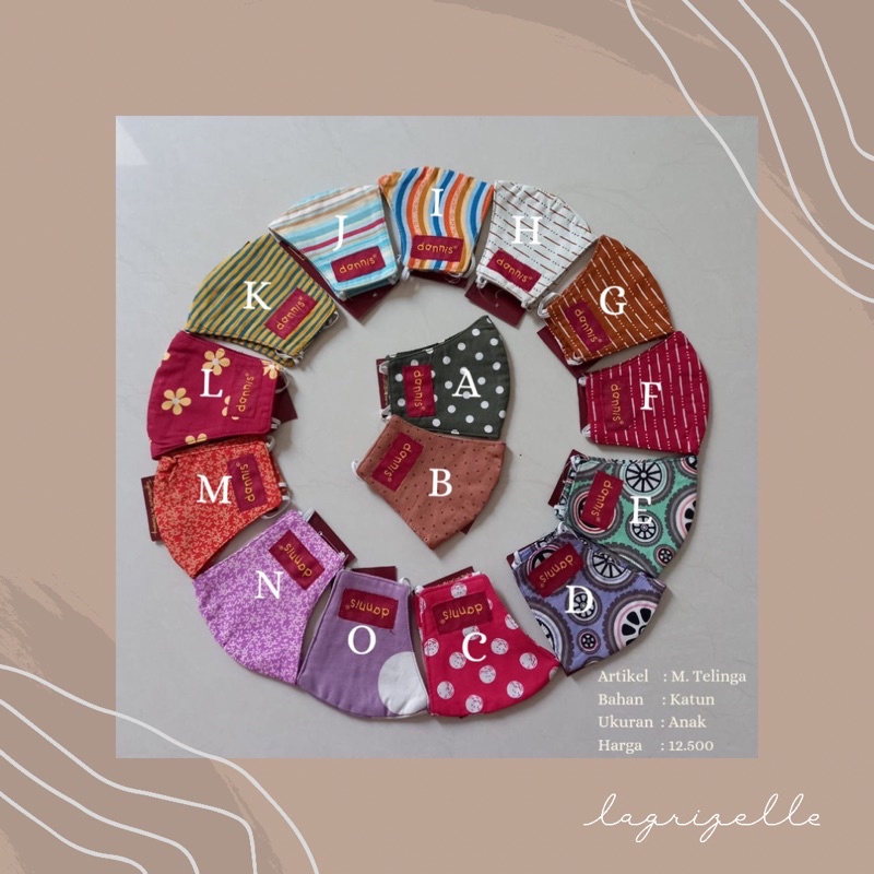 Masker Anak Earloop by Rumah Dannis