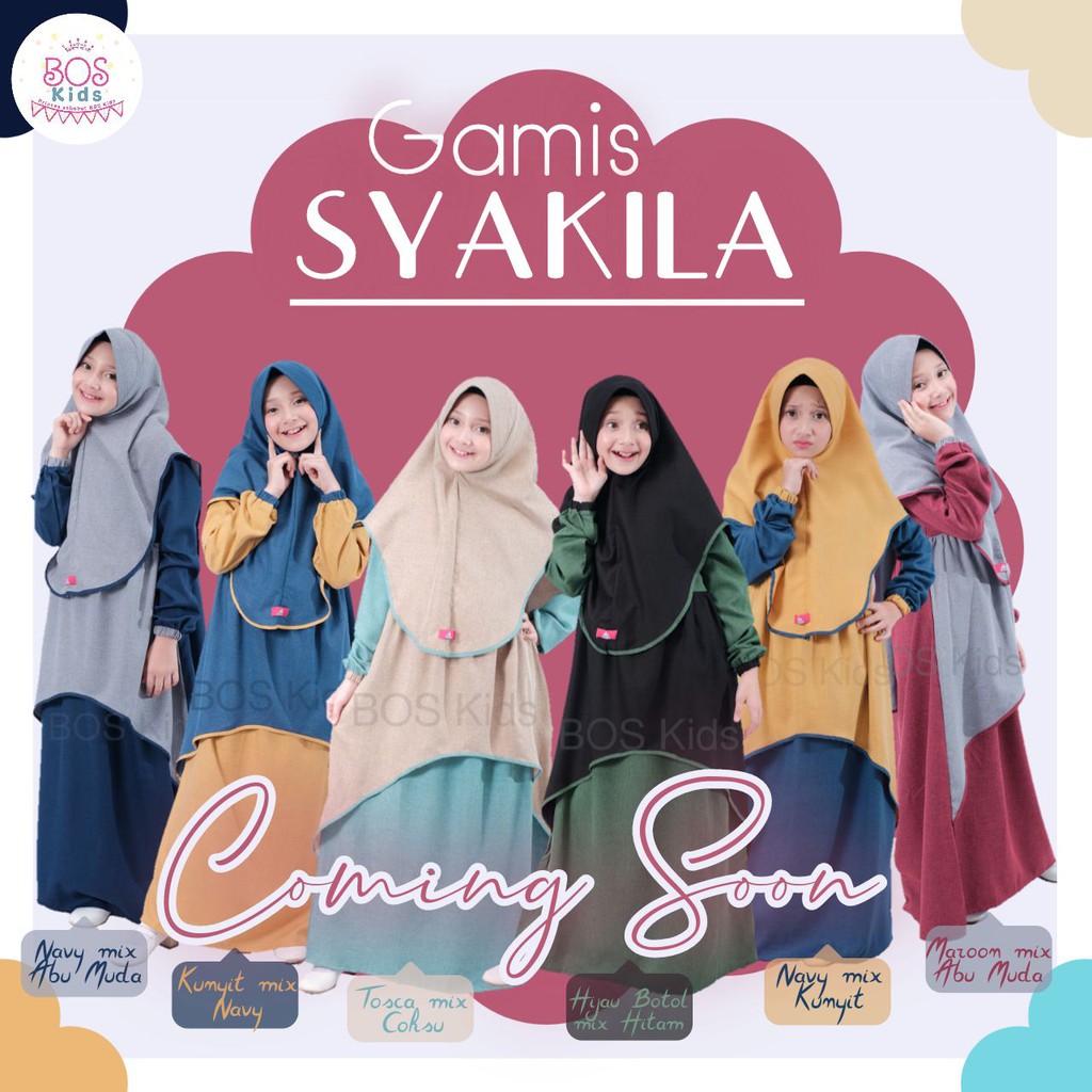 GAMIS ANAK (GAMIS SYAKILA) BY BOS KIDS