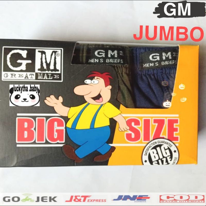 CD GM JUMBO size 3L,4L,5L - celana dalam pria big size - celana dalam GM JUMBO