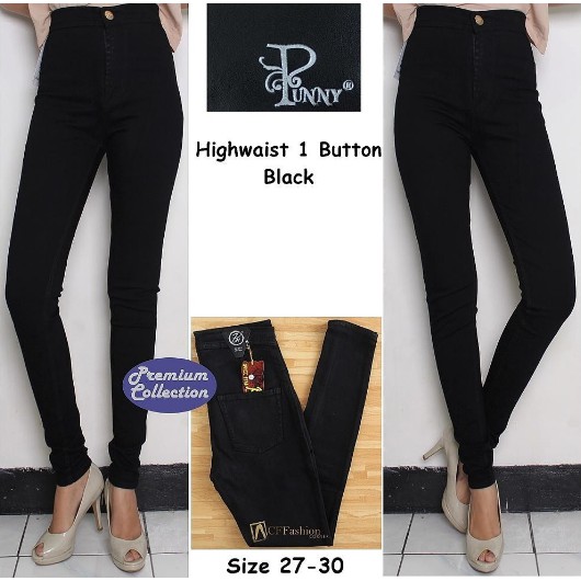 TOKOLOBO CELANA PUNNY HIGH WAIST BASIC HW JEANS DENIM TOKOLOBO CELANA PUNNY HIGH WAIST BASIC HW JEANS DENIM