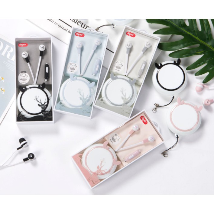 [A-113] / [A-117] Headset Earphone MERRY CHRISTMAS / Wadah Earphone Tema Natal Xmas Simple Elegan