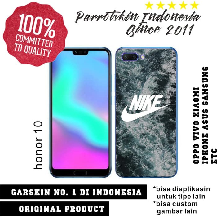 Garskin Skin Honor 9 9i 10 Nike edition bisa custom gambar