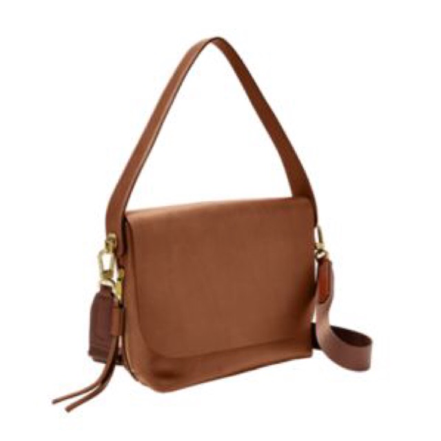 Fossil Maya Flap Crossbody Browni