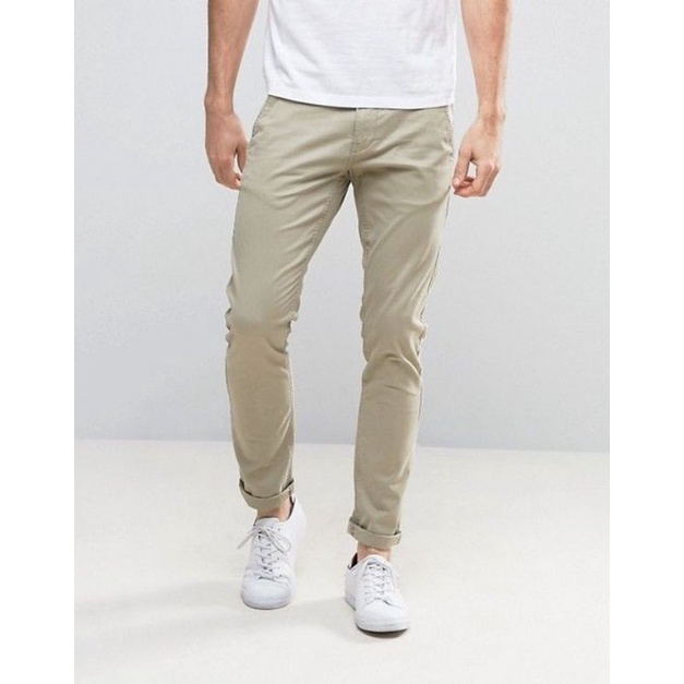 Arfacloth - Chino Long Pants Cream - Celana Chino Pria