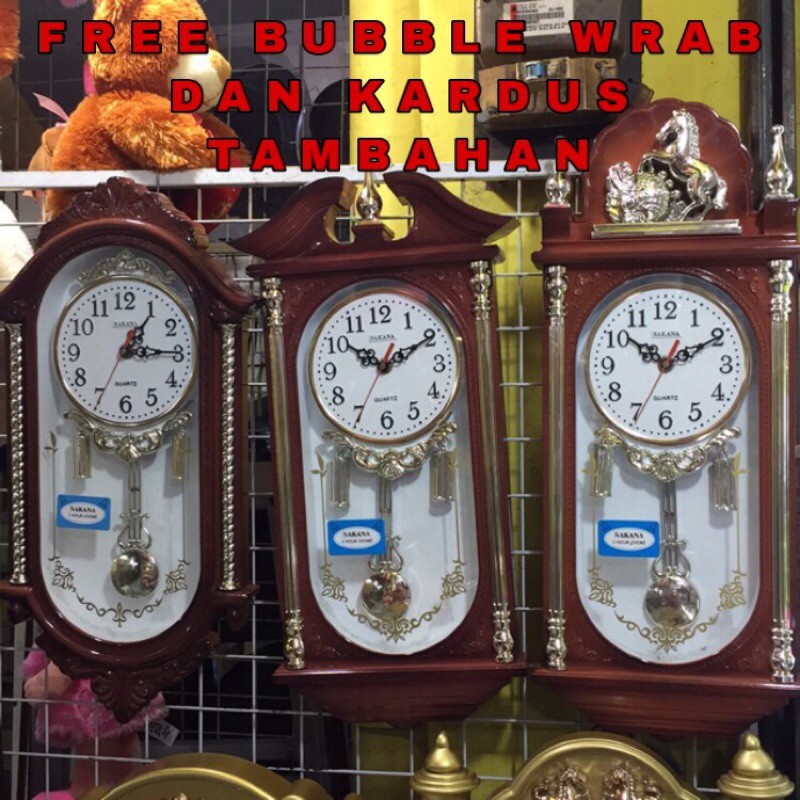 Jam dinding sakana gandul bisa bunyi JAM DINDING SAKANA 321 JAM  DINDING GANDUL JAM DINDING ELEGANT