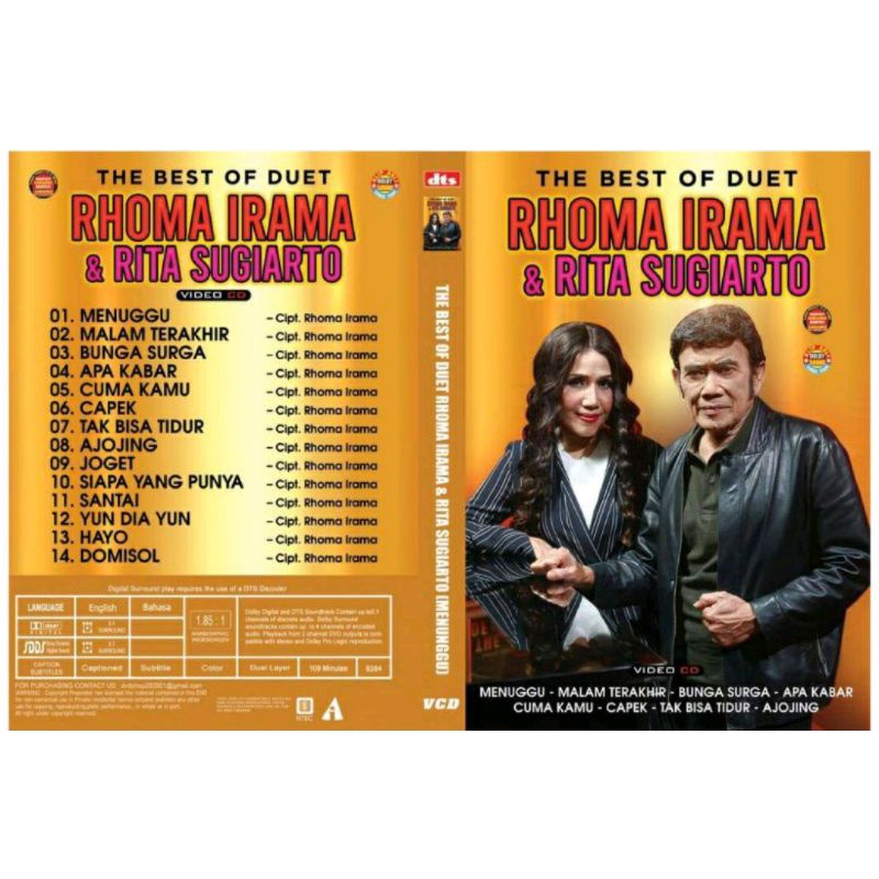 VCD DUET H RHOMA IRAMA & RITA SUGIARTO -