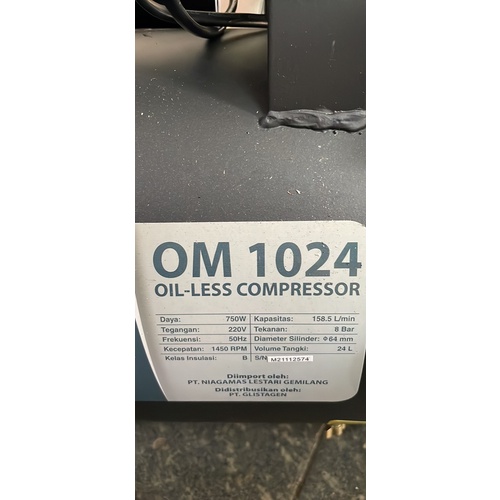 kompresor izumi 1hp oil less/silent 24L OM1024