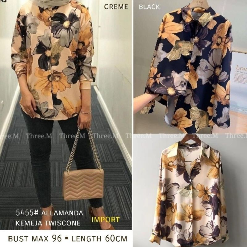 MDLV ~ BM 5455 ALLAMANDA // KEMEJA CEWEK // FASHION IMPORT WANITA