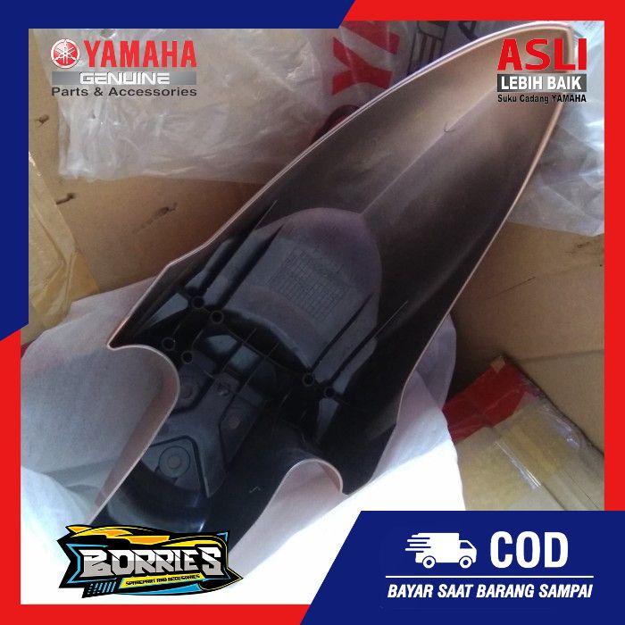 SPAKBOR SLEBOR SELEBOR FENDER DEPAN YAMAHA MIO SOUL GT COKLAT MUDA ORIGINAL ORI ASLI YGP 1KP-F1511-0