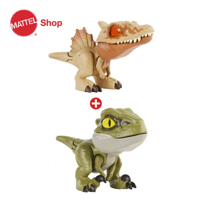 Bundle Jurassic World Snap Squad Spinosaurus & Velociraptor Green