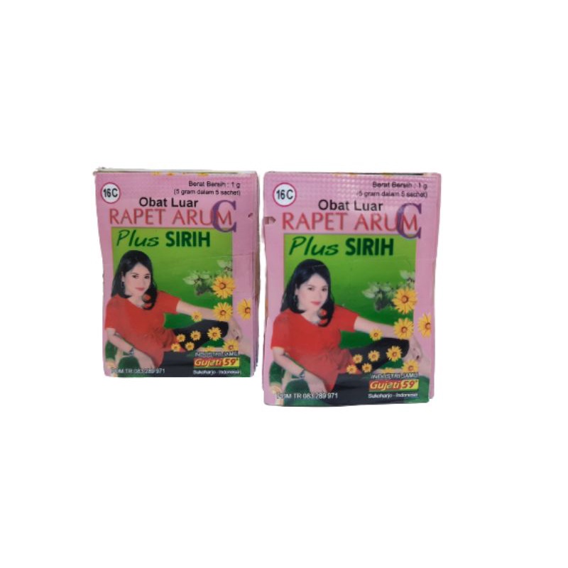 Rapet Arum plus sirih (obat luar)