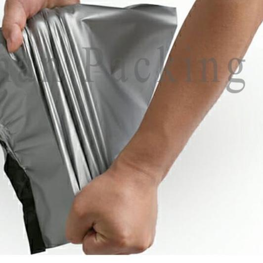 

Plastik Packing Polymailer PE Online Shop Silver Glossy 30X40CM Tebal