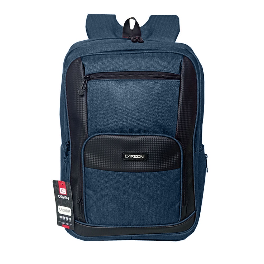 Backpack Carboni Make My Day Tas Ransel Original AA OOO3 blue Tas Sekolah SD/ SMP Urban Style Casual pria wanita + FRE Raincofer