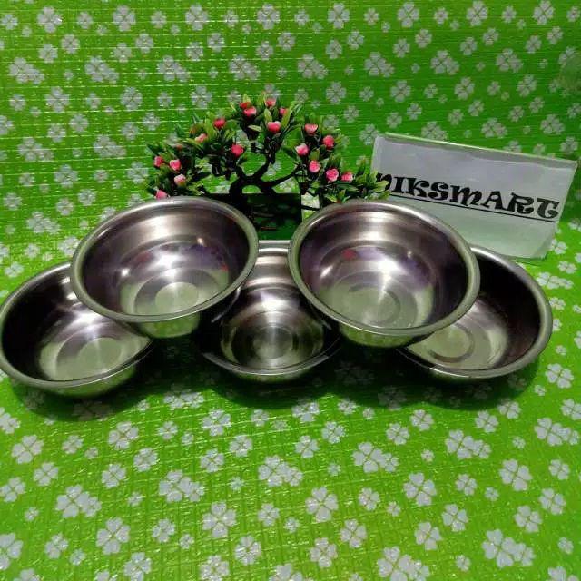 Mangkok Stainless 14cm / Mangkuk Stainless 14cm
