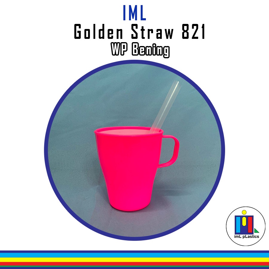 Sedotan Golden Straw 821 Bungkus Plastik Higienis - 500pcs