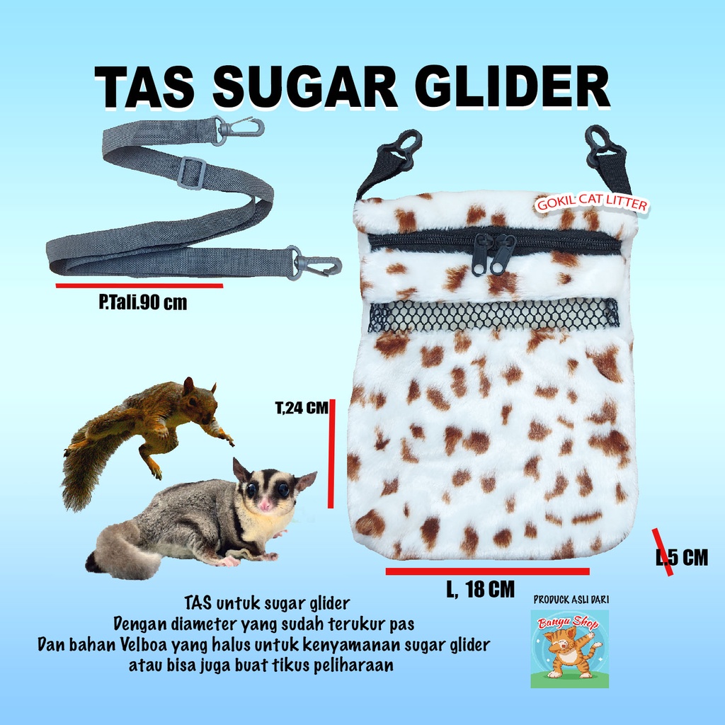 SLEEPING POUCH-TAS SUGAR GLIDER-TOTOL