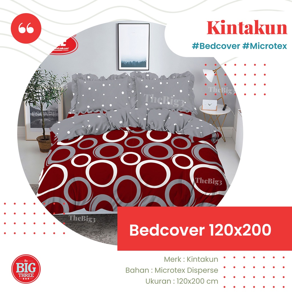 KINTAKUN Bedcover + Sprei 120x200 motif Amina Adira Madana Wiyata Gemi Rena Marma Candramawa Azura Bakula Elva Bena Hanum Kirana Dahayu  Amerta Gian Gista Janitra Kartika Rahajeng Savita Tarani Utari Wira - SINGLE 120 BC TBT