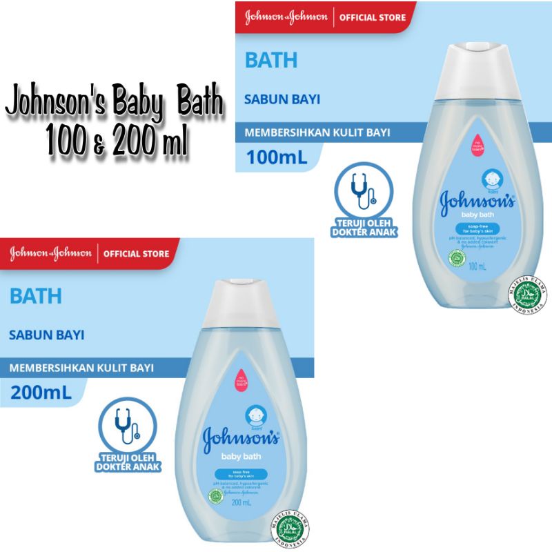 Johnson's Baby Bath - Sabun Mandi Bayi Varian 100 ml dan 200 ml