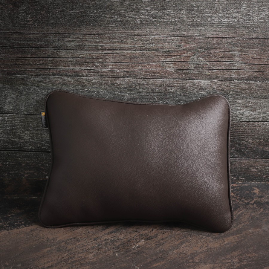 Karlo Bantal Pinggang Duduk Pemium Mobil Basic Dark Brown Coklat Tua