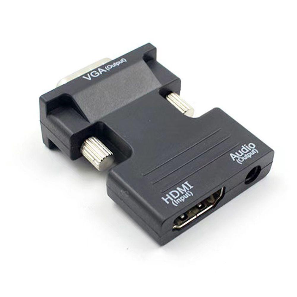 POPULAR Populer Kabel HDMI Ke VGA 1080P Untuk PC Laptop TV Monitor Proyektor Output Sinyal HDMI-Kompatibel Converter