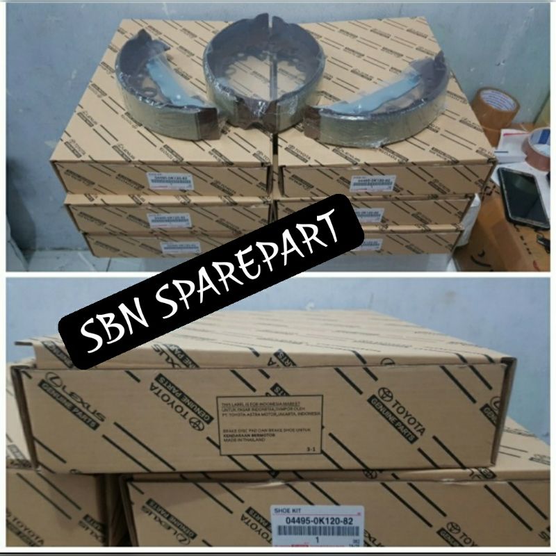 Kampas Rem Belakang Hilux Diesel-Fortuner Diesel Atau Brake Shoe Hilux