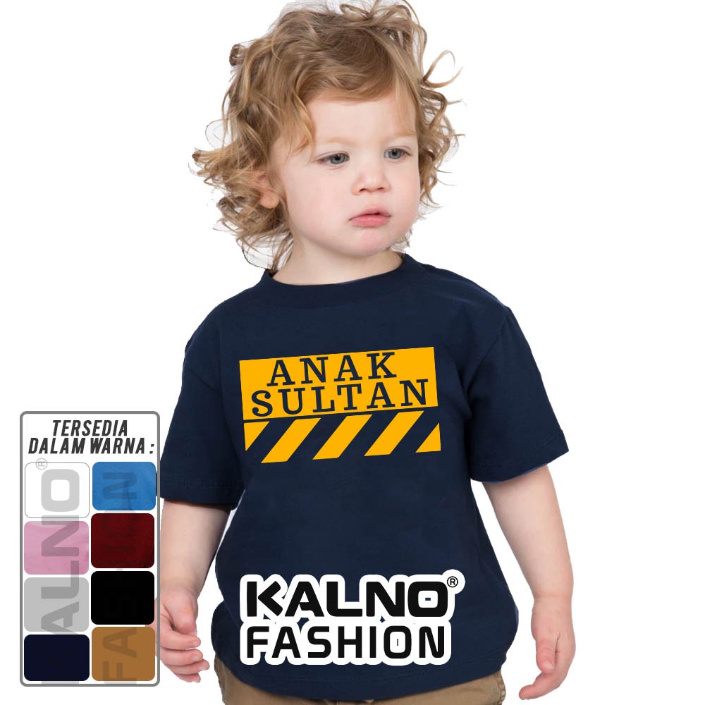 Baju Anak Print anak Sultan versi 706 - Ukuran S M L XL Bahan Katun polyester