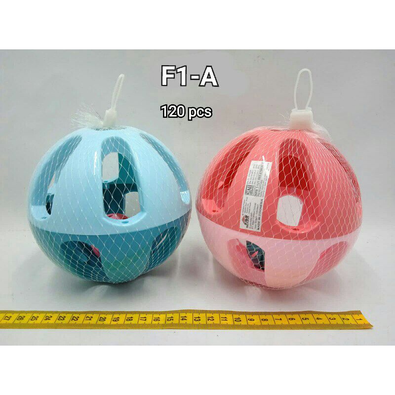 Kerincing Kerincingan Bola Mainan Bayi isi Aneka Warna