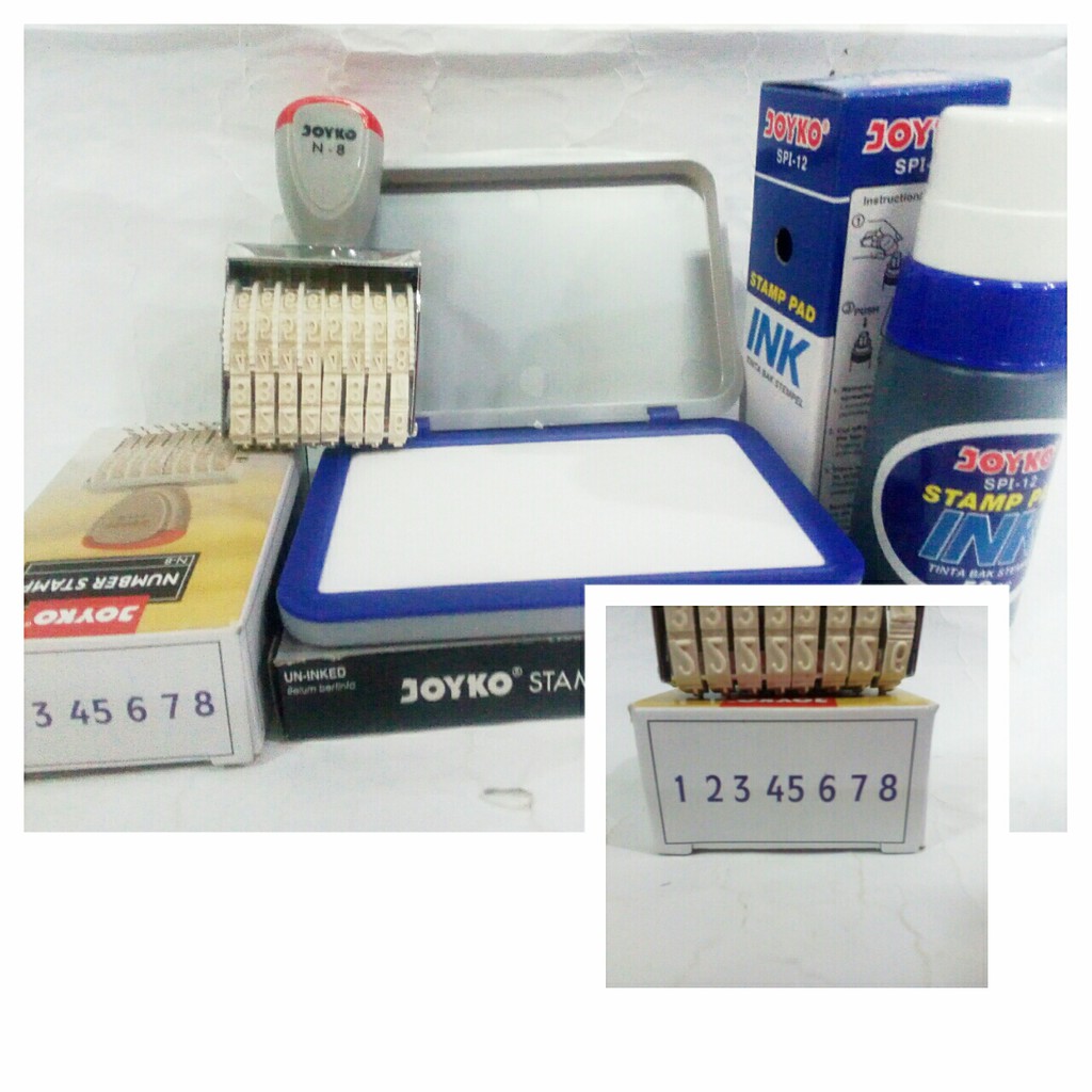 

paket stempel ANGKA untuk tanggal kadaluarsa / cap kode nomor / harga di bon kwitansi murah JunDW
