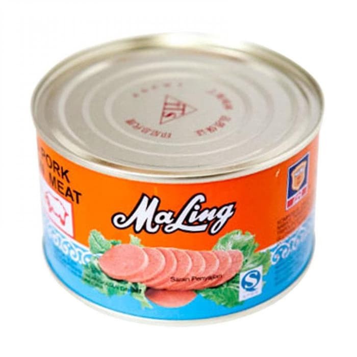 Ma Ling BABI PORK Luncheon Meat 397gr TTS Kaleng