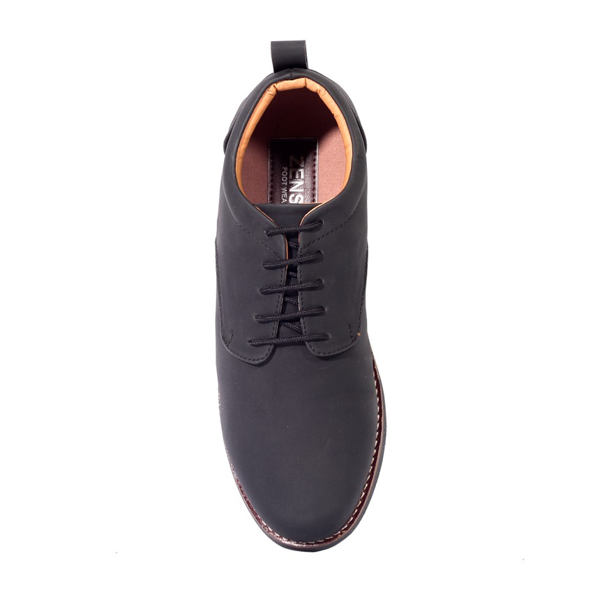 JAVIER BLACK |FORIND x Zensa| Sepatu Pantofel Klasik Formal Pria Derby Lokal Original Footwear Ori