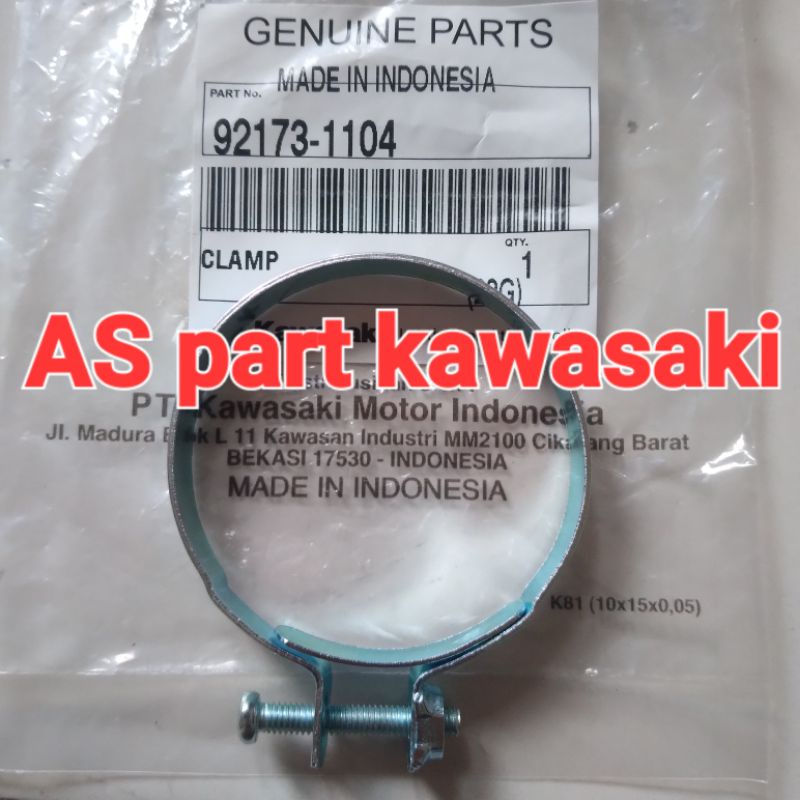 klem clamp karbu box filter ninja 150 r rr original