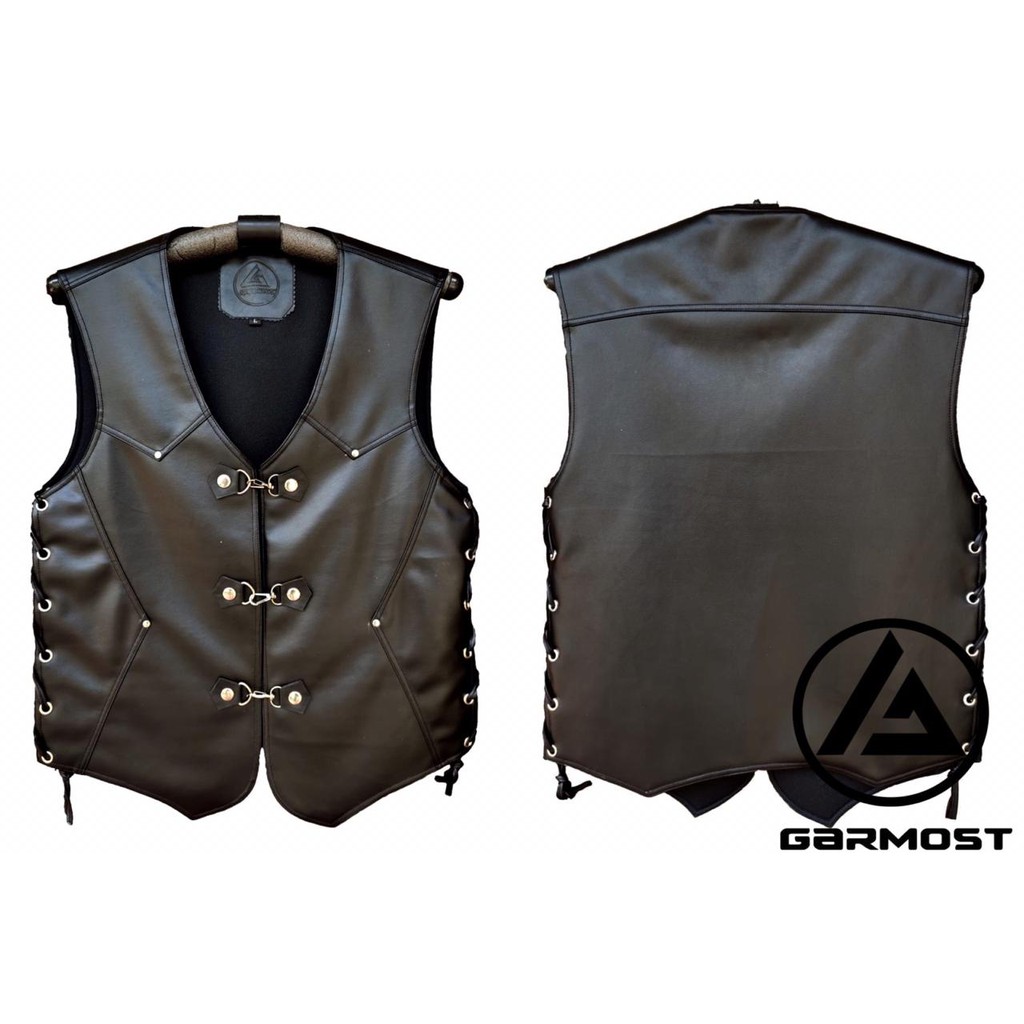 Rompi Semi Kulit/Rompi Motor Touring unisex/Vest Leather Synthetic