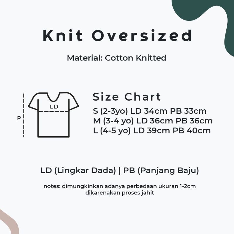 beeboodesign knit oversize atasan waffle anak