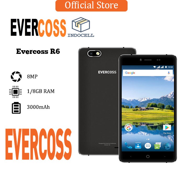 Evercoss R6 1 8 Gb Garansi Resmi 1 Tahun Shopee Indonesia