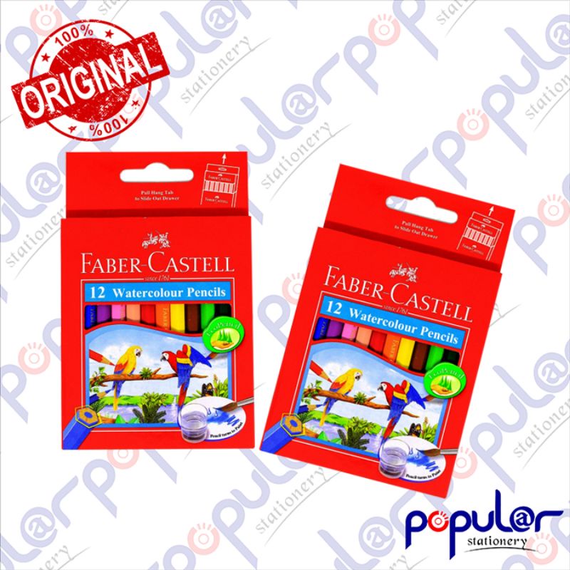 

Pensil Warna Faber Castell Water Color 12C Pendek