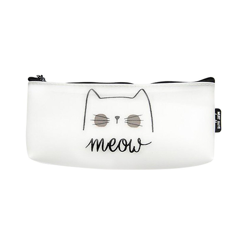 

GUIN STORE Hot Sale Pencil Case Pu Pencil Bag Cute Lovely Cat