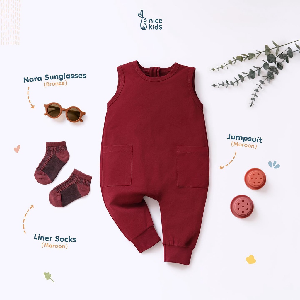 Nice Kids - Jumpsuit (Jumper Bayi Romper Baby One Piece Setelan 6 Months - 4 Tahun)