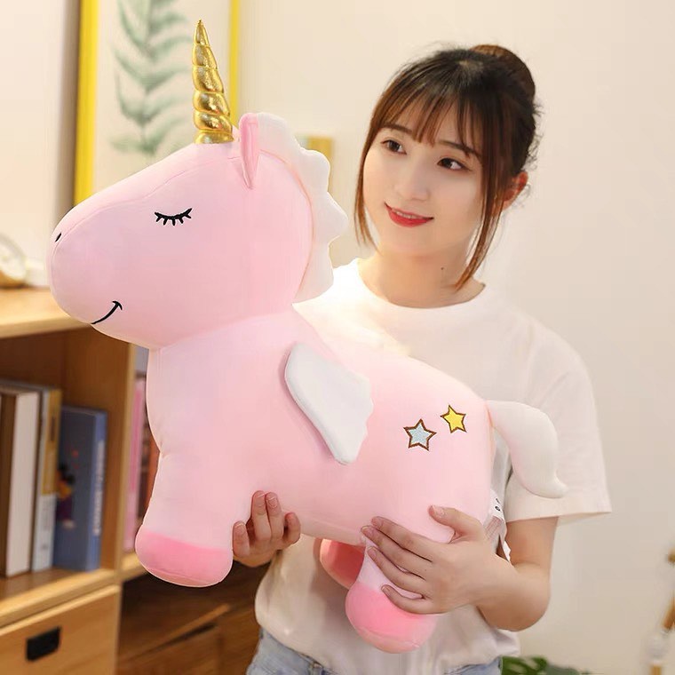 Boneka kuda poni unicorn murah( Unicorn Plush Doll ) Bahan Halus Dan Lembut Kualitas Import SNI