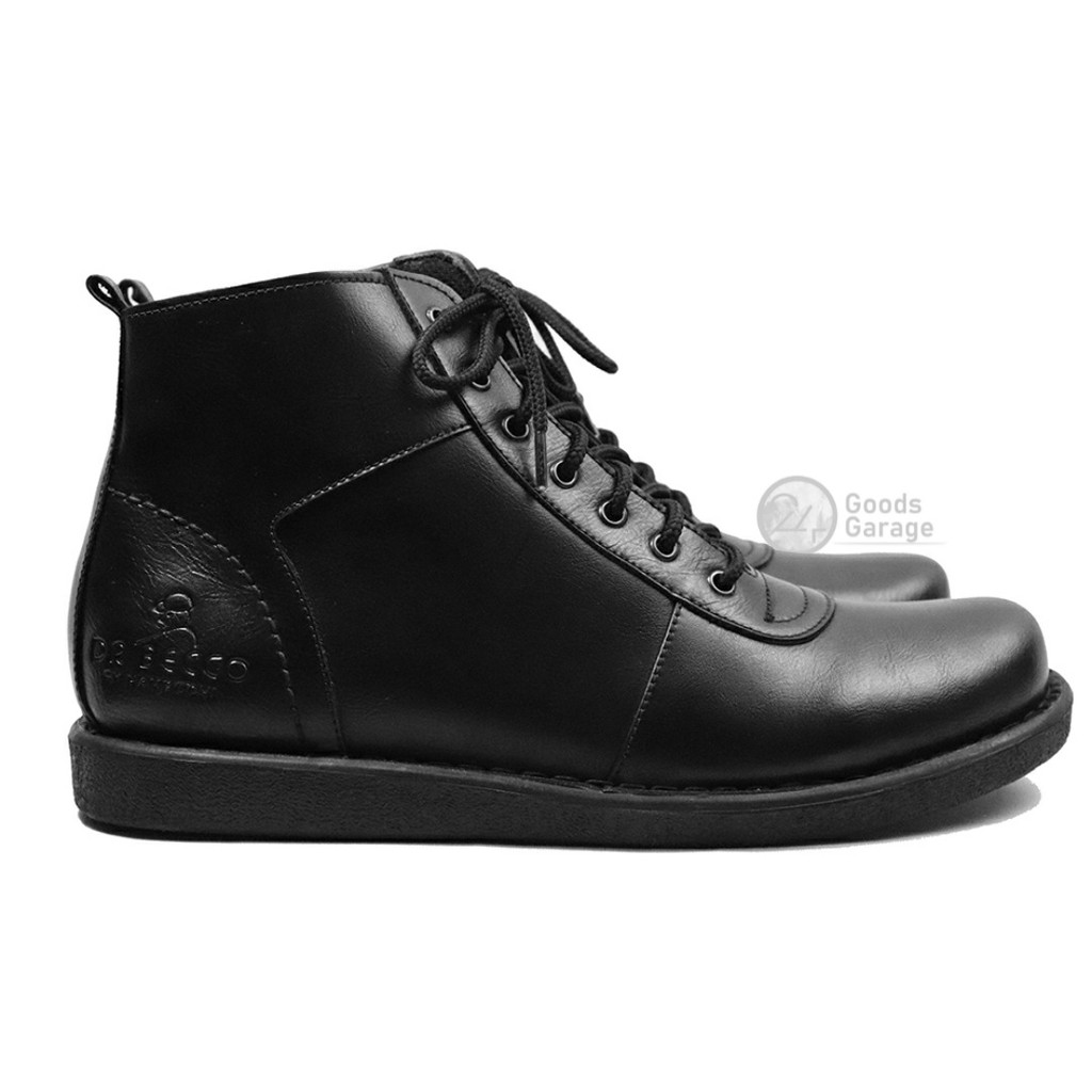 DR BECCO - JAGUAR  Sepatu Boots Pria Hitam Original Handmade Black