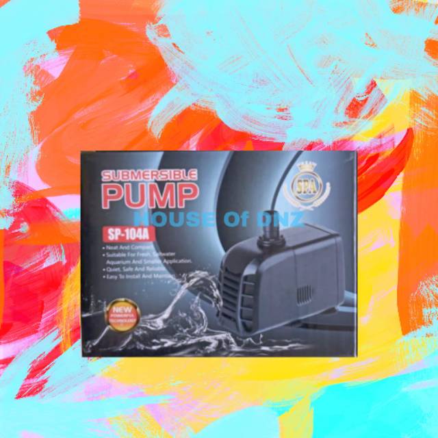 Pompa celup Submirsible Pump Pompa aquarium kolam pompa SPA SP 104