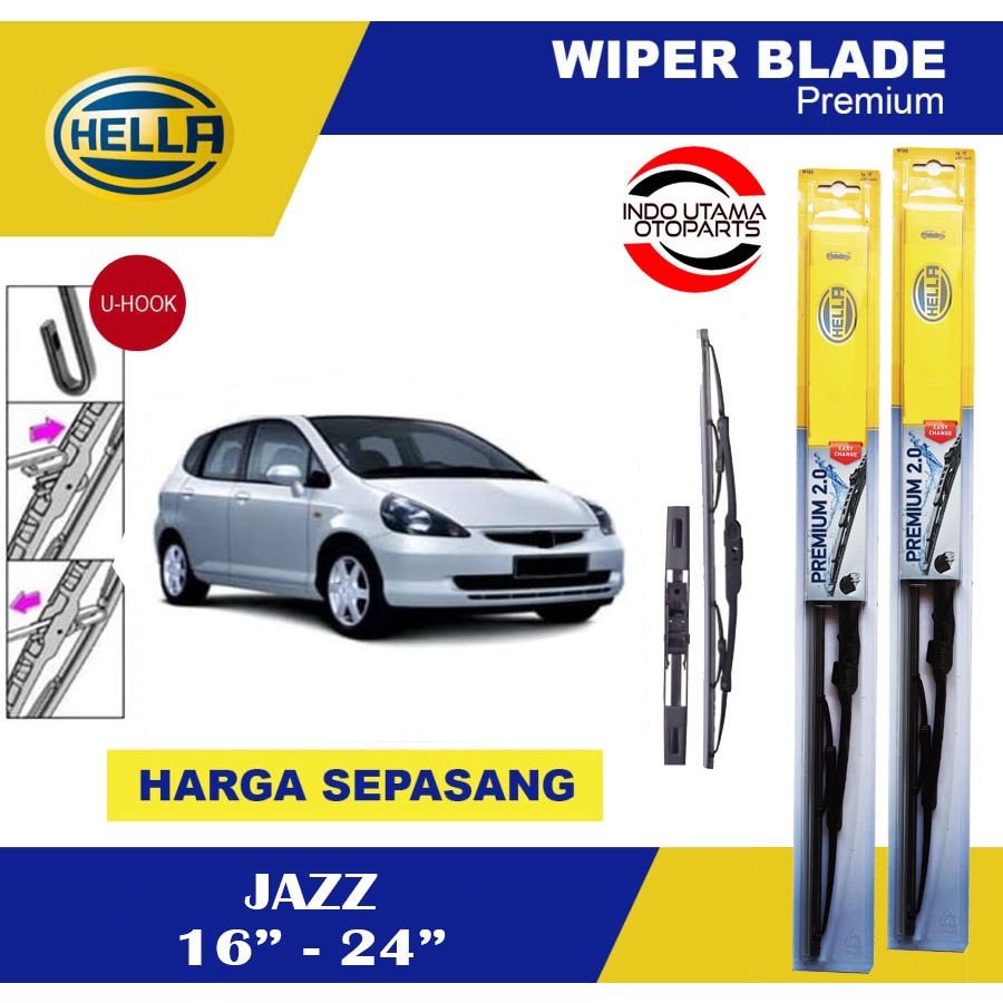 Wiper Blade Mobil Jazz HELLA Premium 2.0 (16-24)